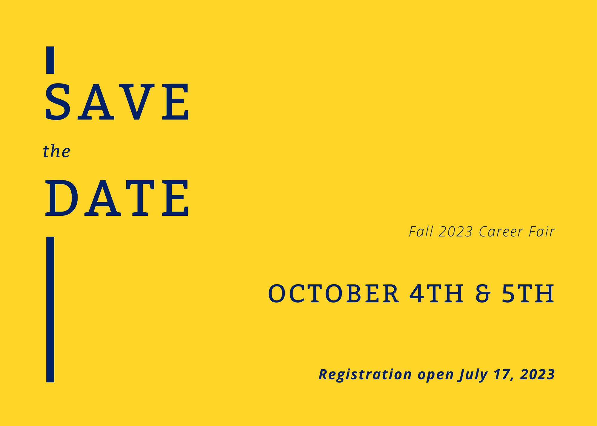 Save the date