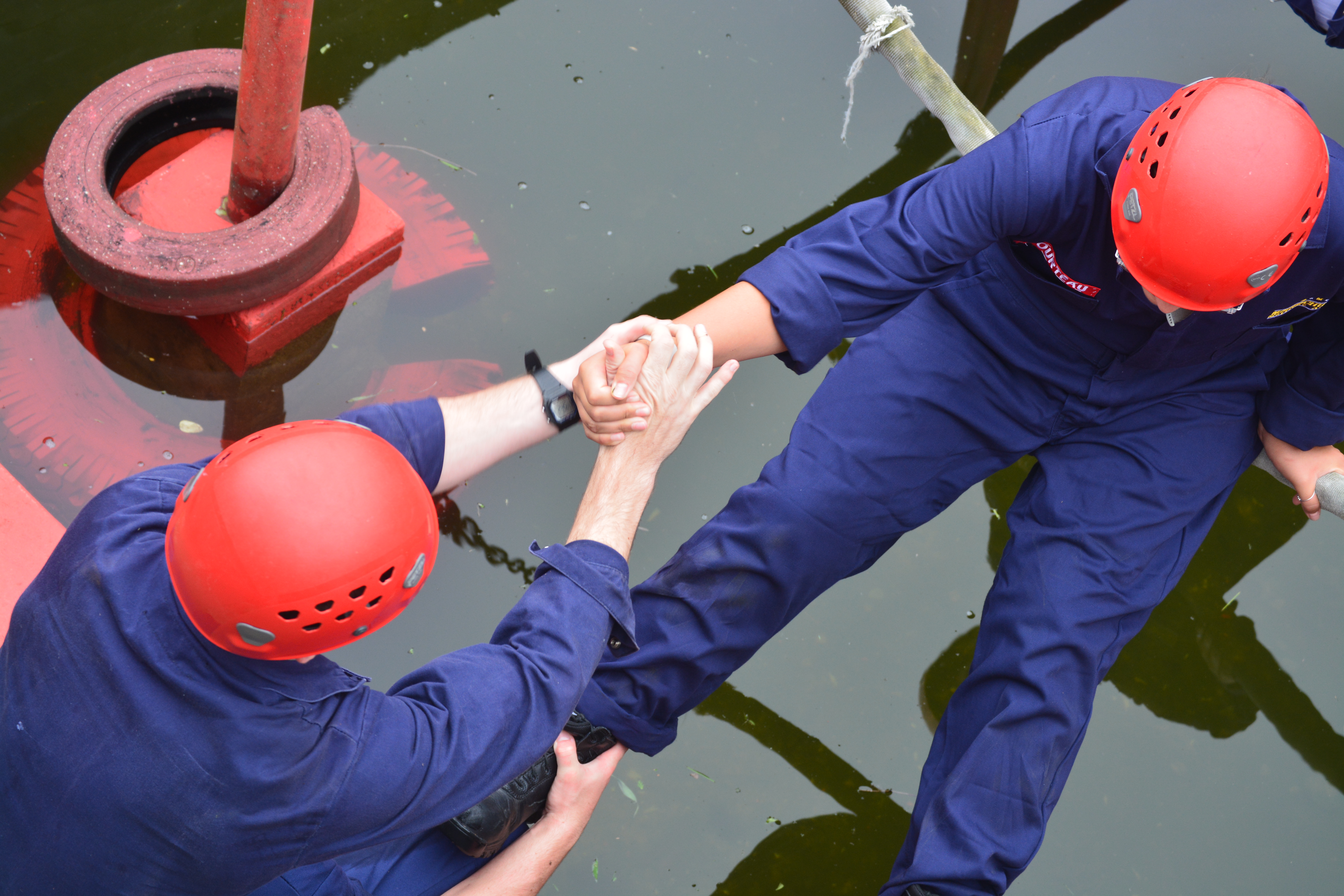 Working together to get over the water