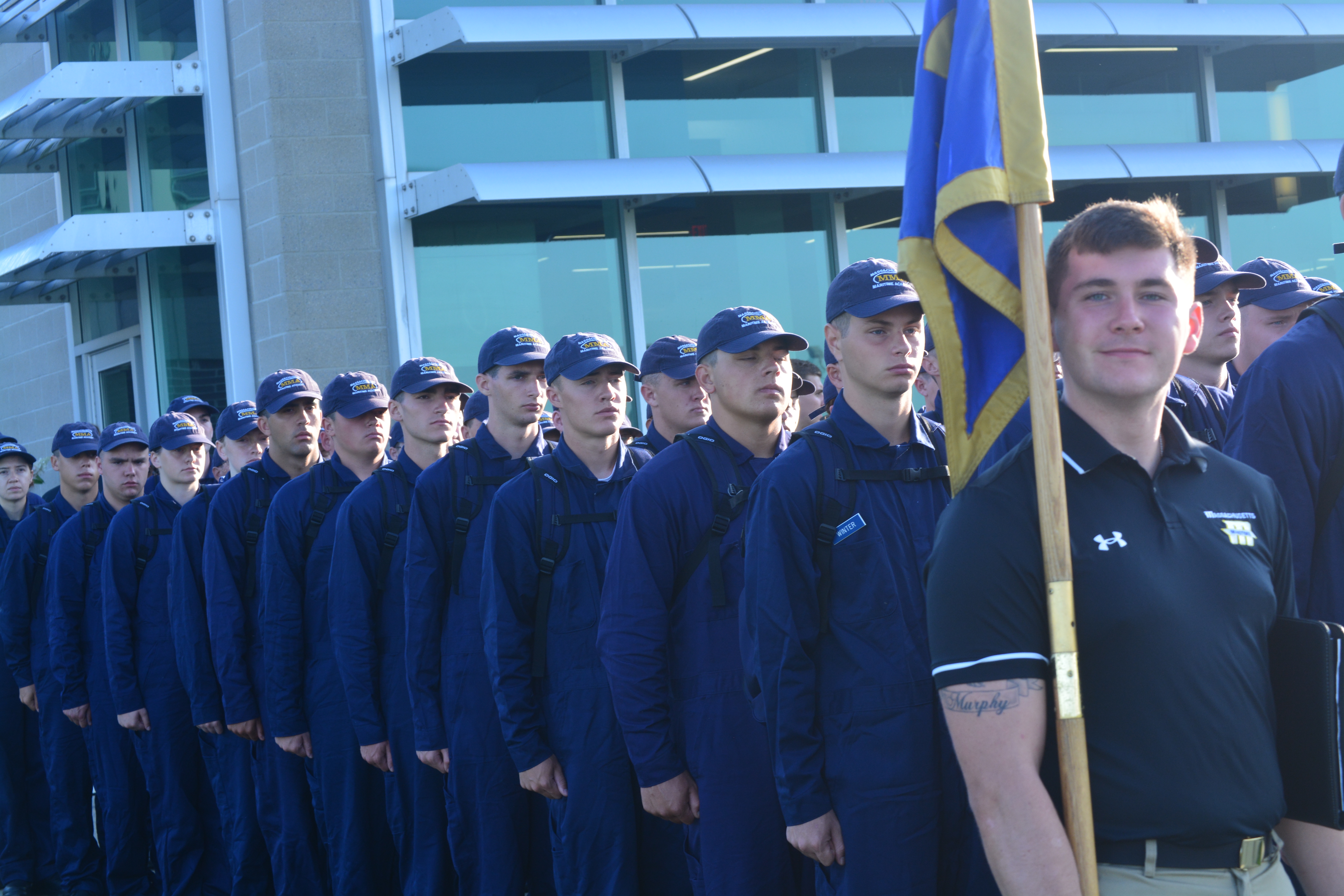 3rd Co lined up for firefighting