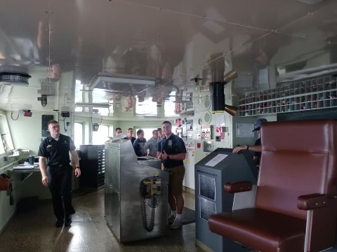 cadets on bridge