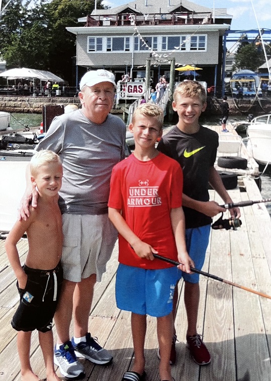 Brian with brothers and grandfather