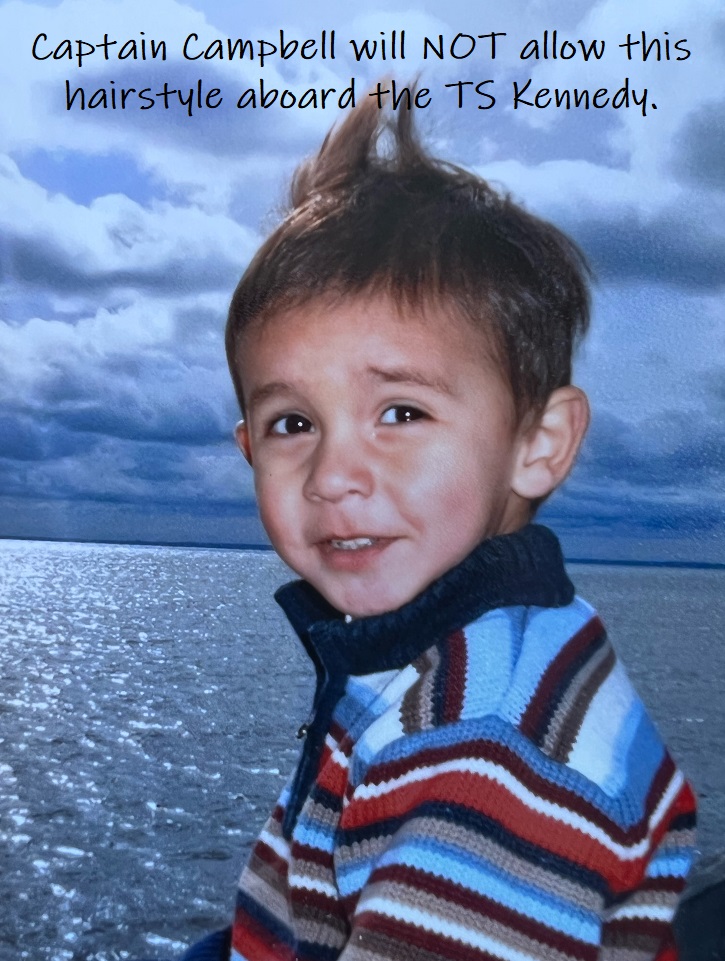 toddler Ethan by the ocean