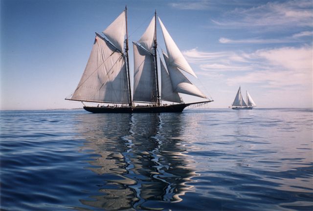 Ernestina schooner on the water