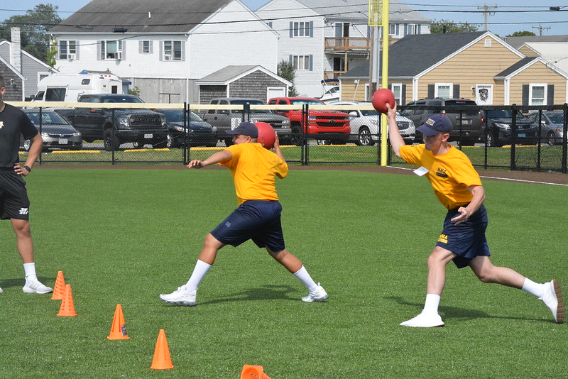 Photo of cadets playing dodgeball