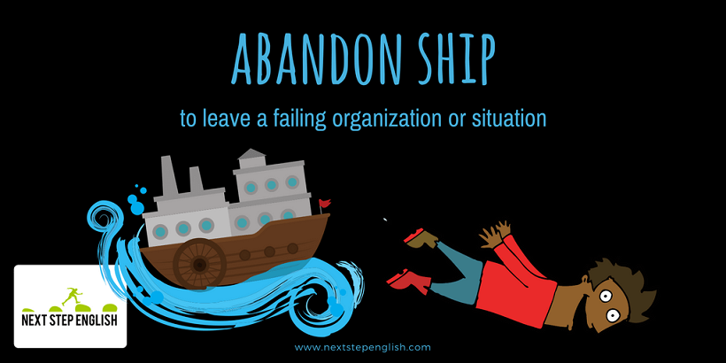 sign: abandon ship