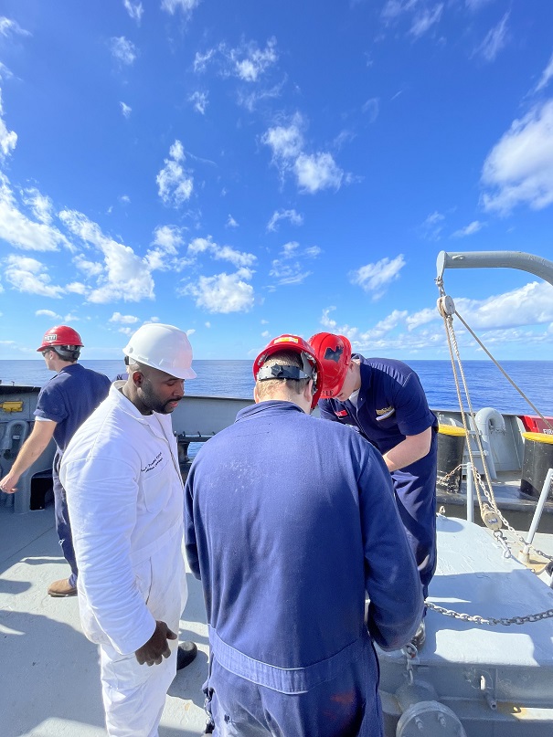 cadets on deck