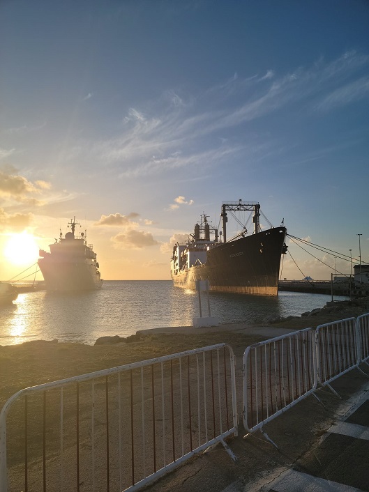 ship at night