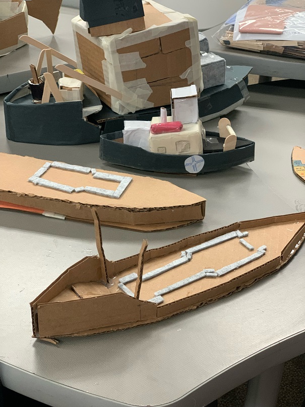 cardboard boats