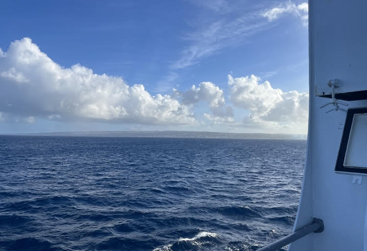 approaching barbados