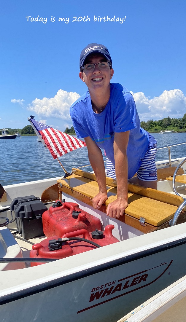 boy on boat