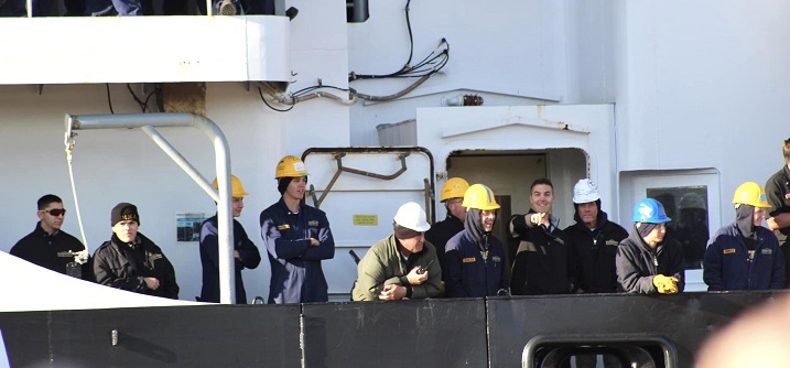 cadets on ship