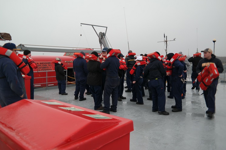 cadets at lifeboats 