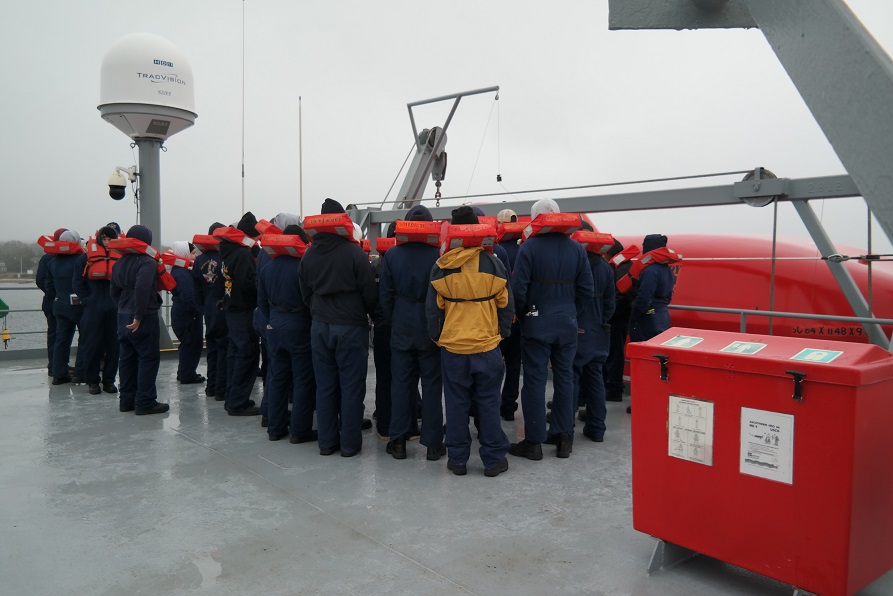 cadets at lifeboats