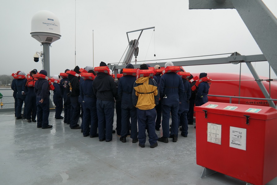 cadets at lifeboats 