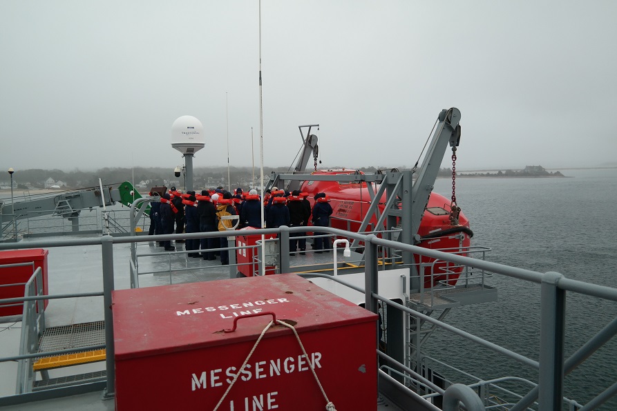 cadets at lifeboats 