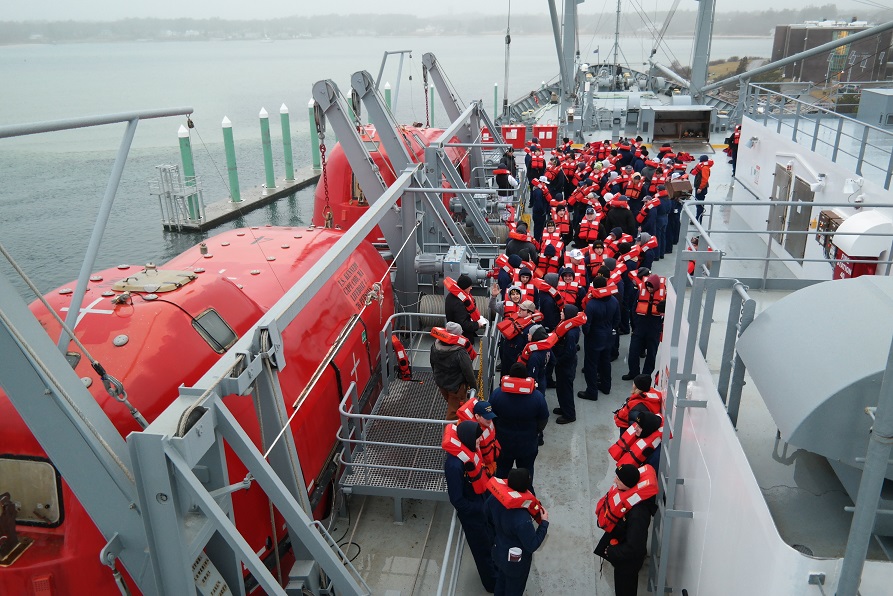 cadets at lifeboats 