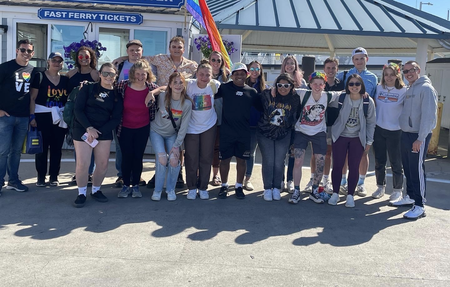 students at Ptown Pride