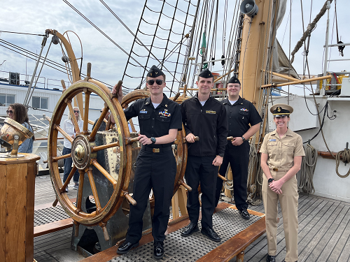 USCG Aux Students on the Eagle