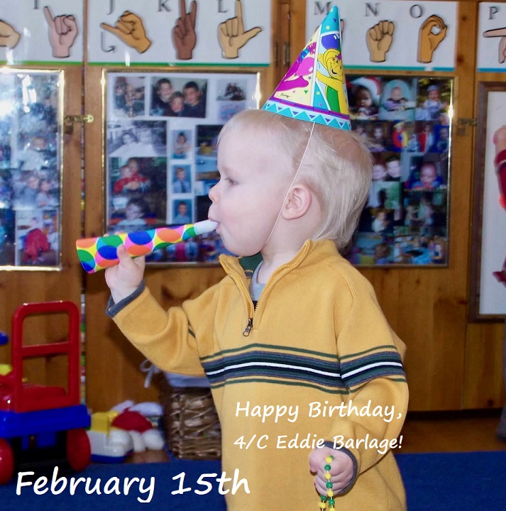 child celebrating a birthday