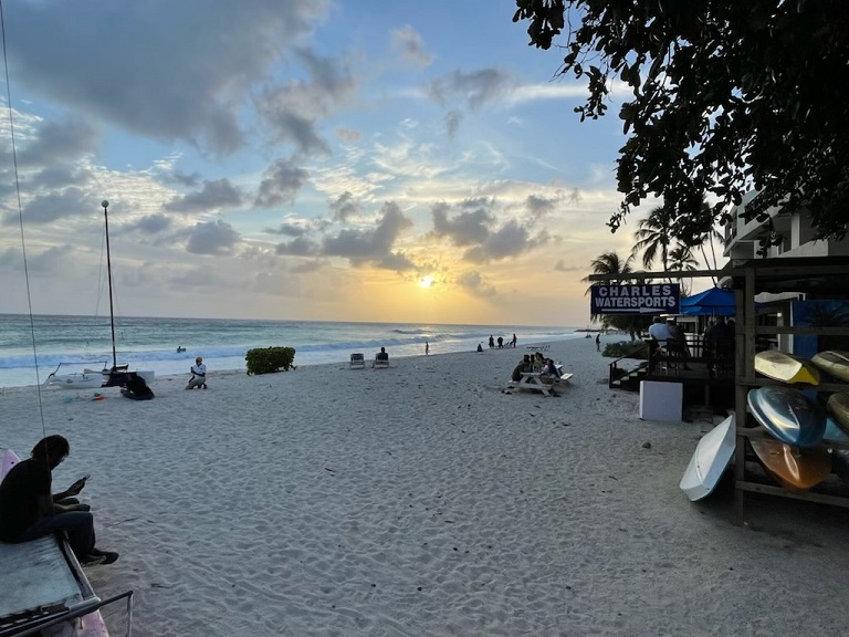 beach at sunset