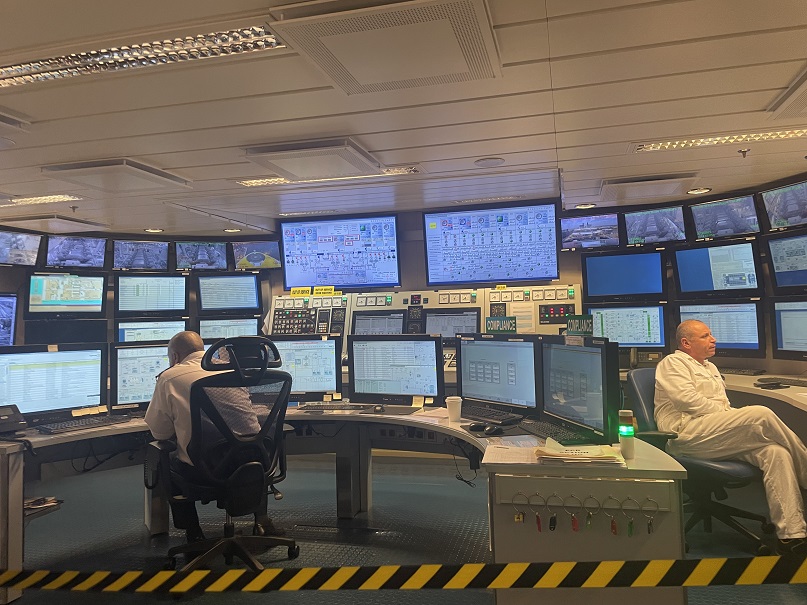 command center on cruise ship
