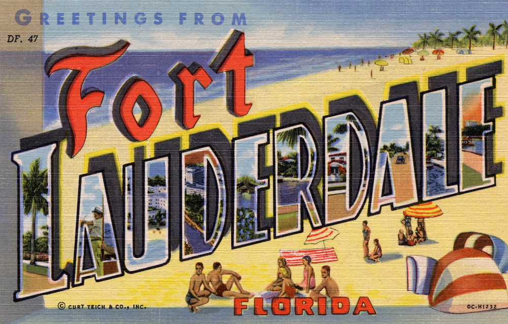 fort lauderdalle post card