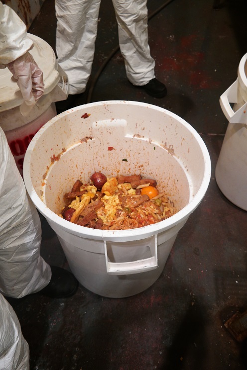 bucket of food waste