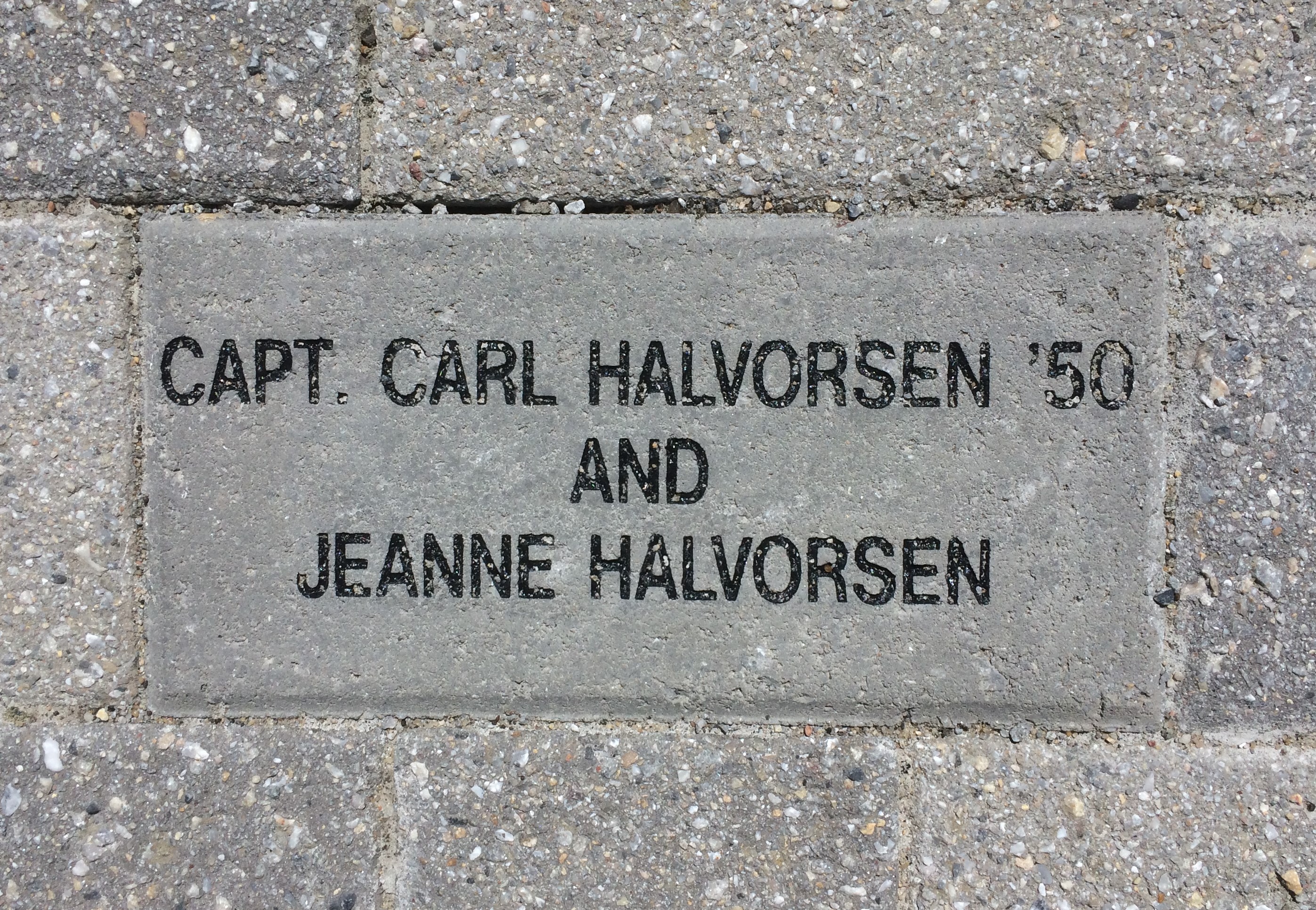 engraved brick