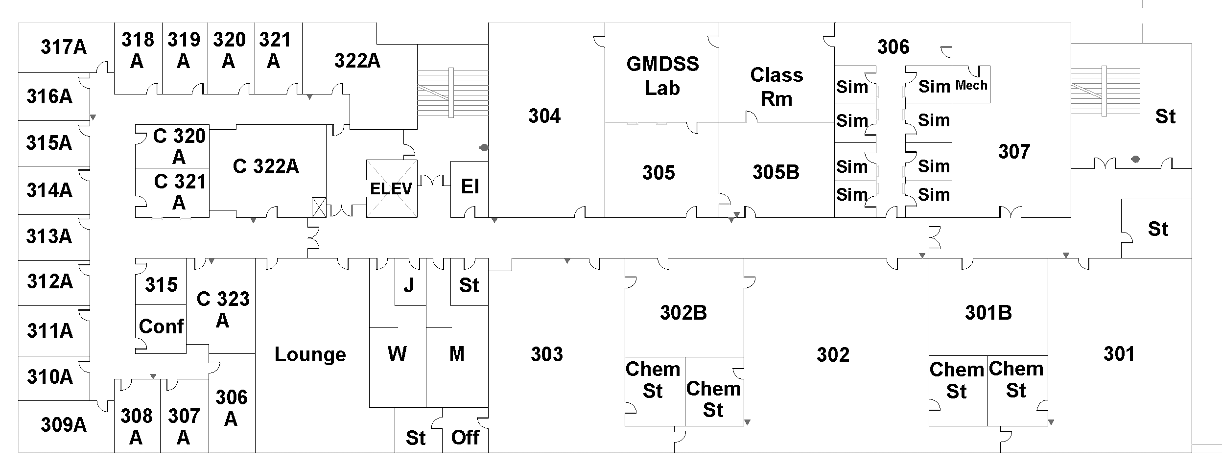 Harrington Hall Third Floor