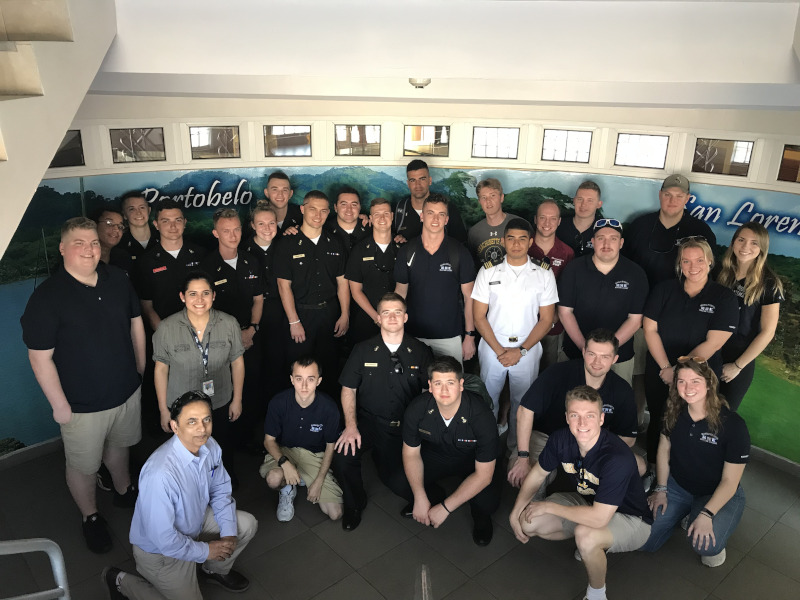 MMA students in Panama in a group photo