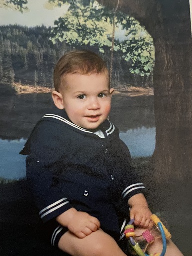 baby John in a sailor suit