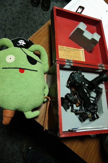 Little Buc with sextant
