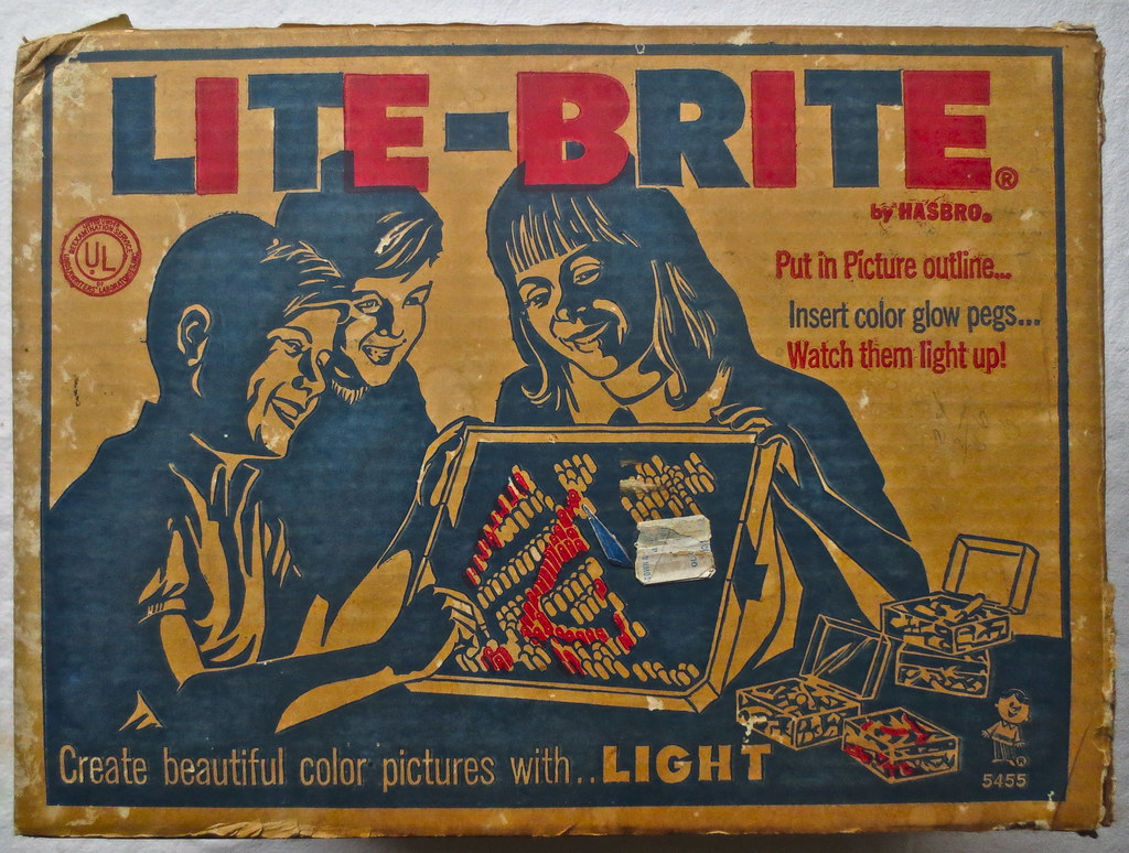 1967 vintage Lite Brite box