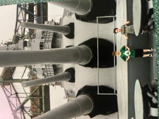 Lucas on the USS Massachusetts