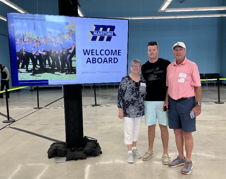 prospective student with parents