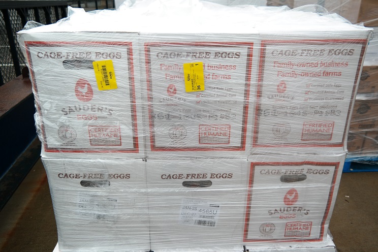 boxes of liquid eggs