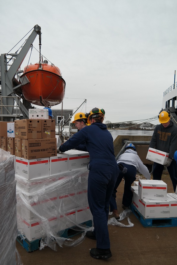 cadet work with pallets