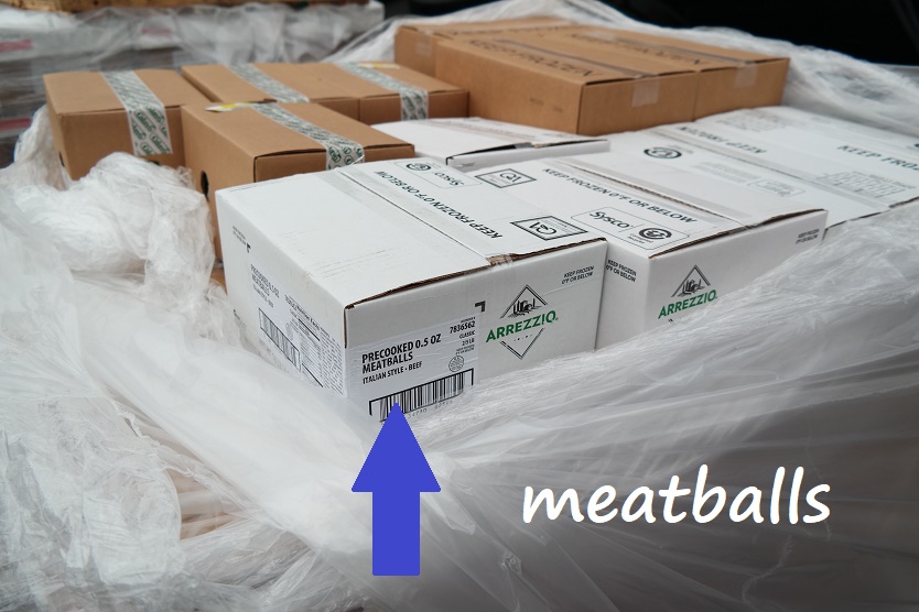 boxes of meatballs