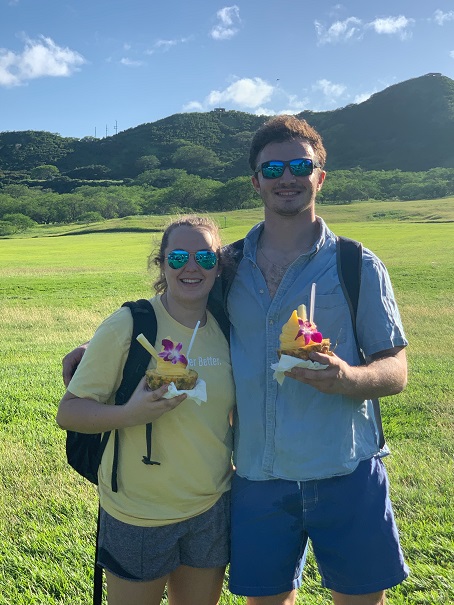 Paige and Hugh exploring Hawaii