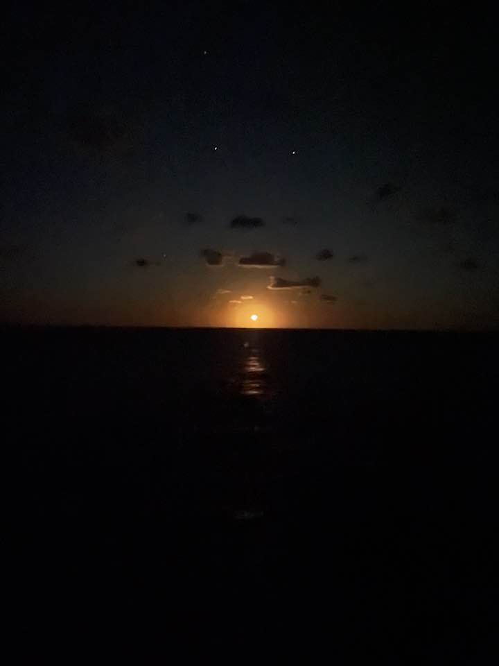 sunset over the ocean