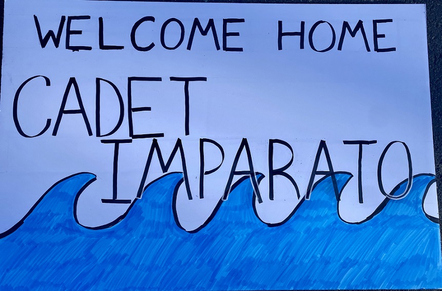 handmade welcome back sign