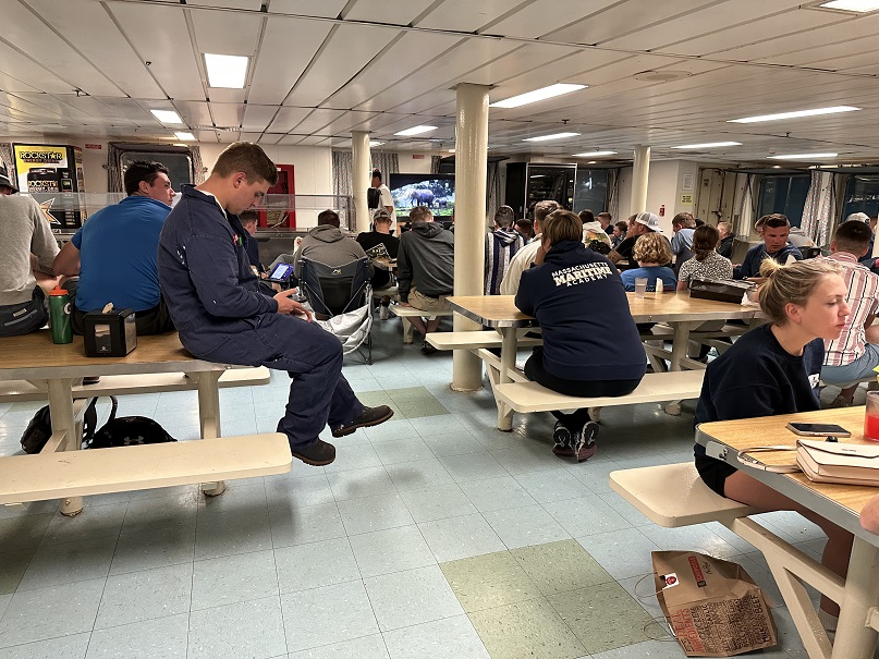 cadets watch super bowl