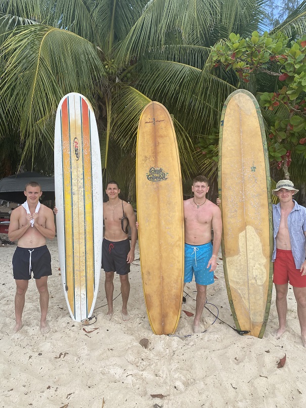 cadets with surfboards