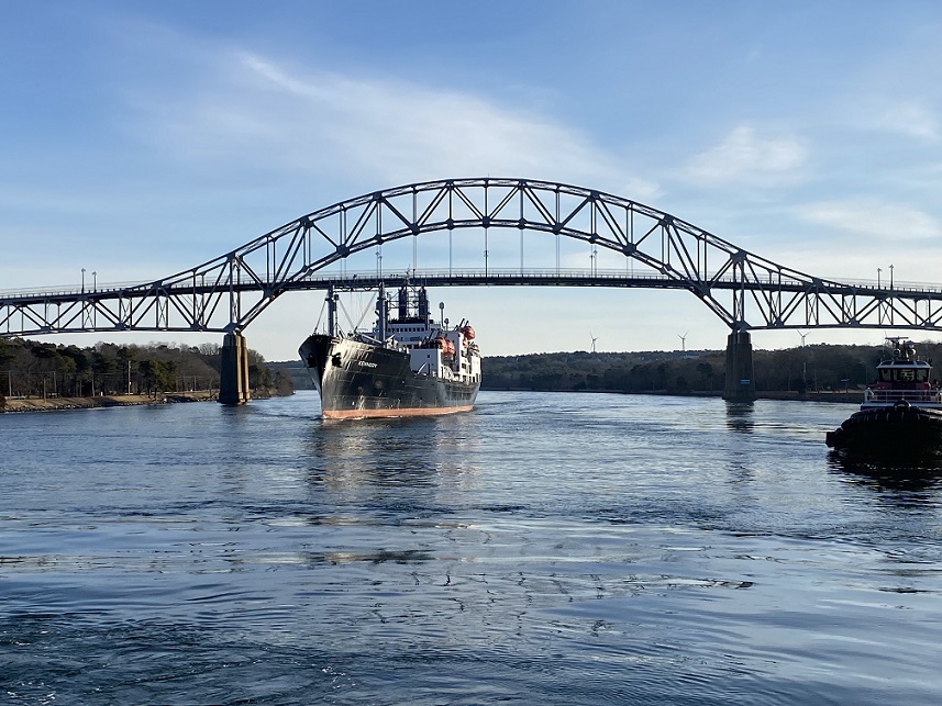 ship in canal