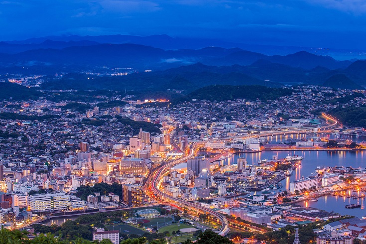 Sasebo Harbor view