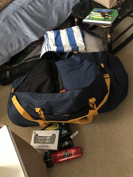 packed sea bag