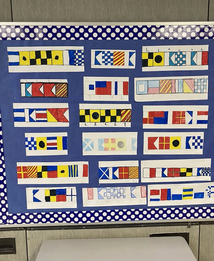 signal flag bulletin board