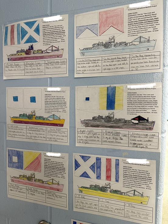 student work samples - signal flags