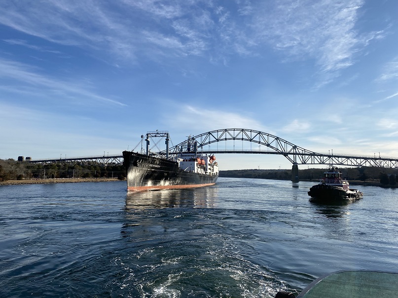 ship in canal