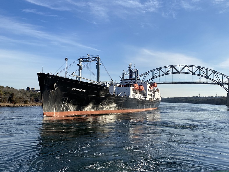 ship in canal